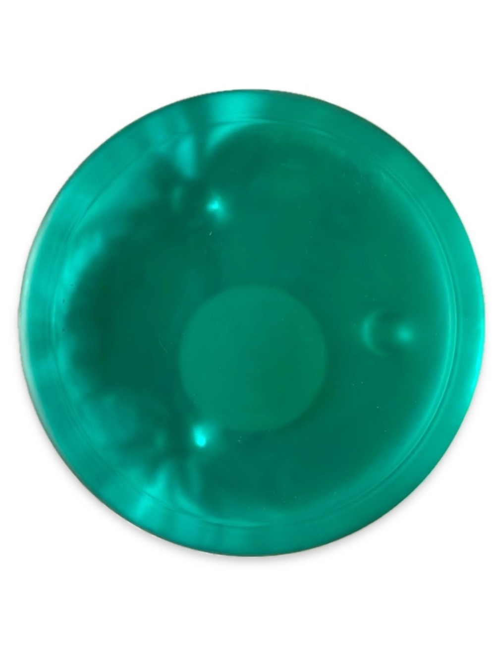 Indiana Glass Matte Evergreen Glass 5" Pillar Candle Holder Plate Made in USA